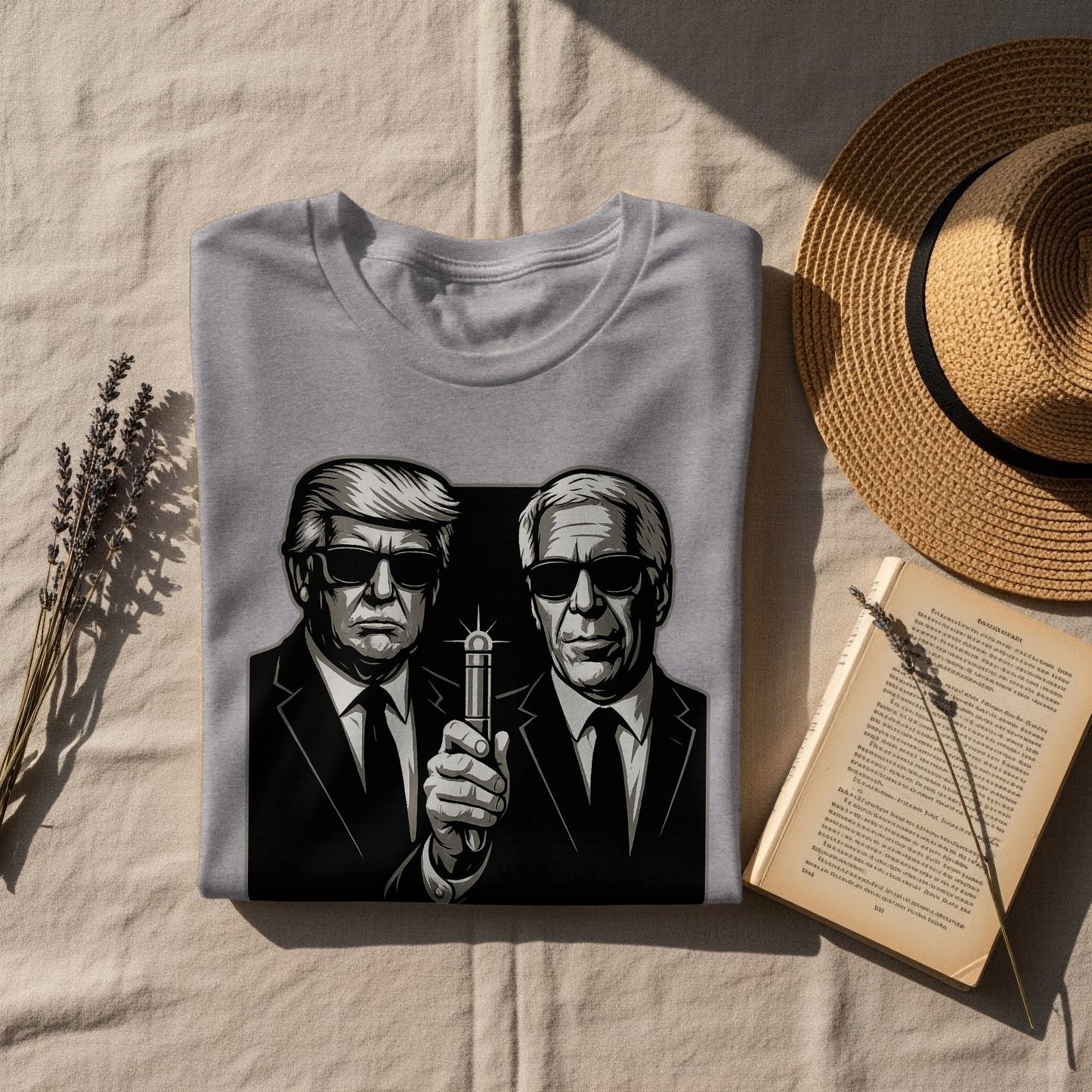 Men in Black Style Parody Graphic Tee Shirt Product