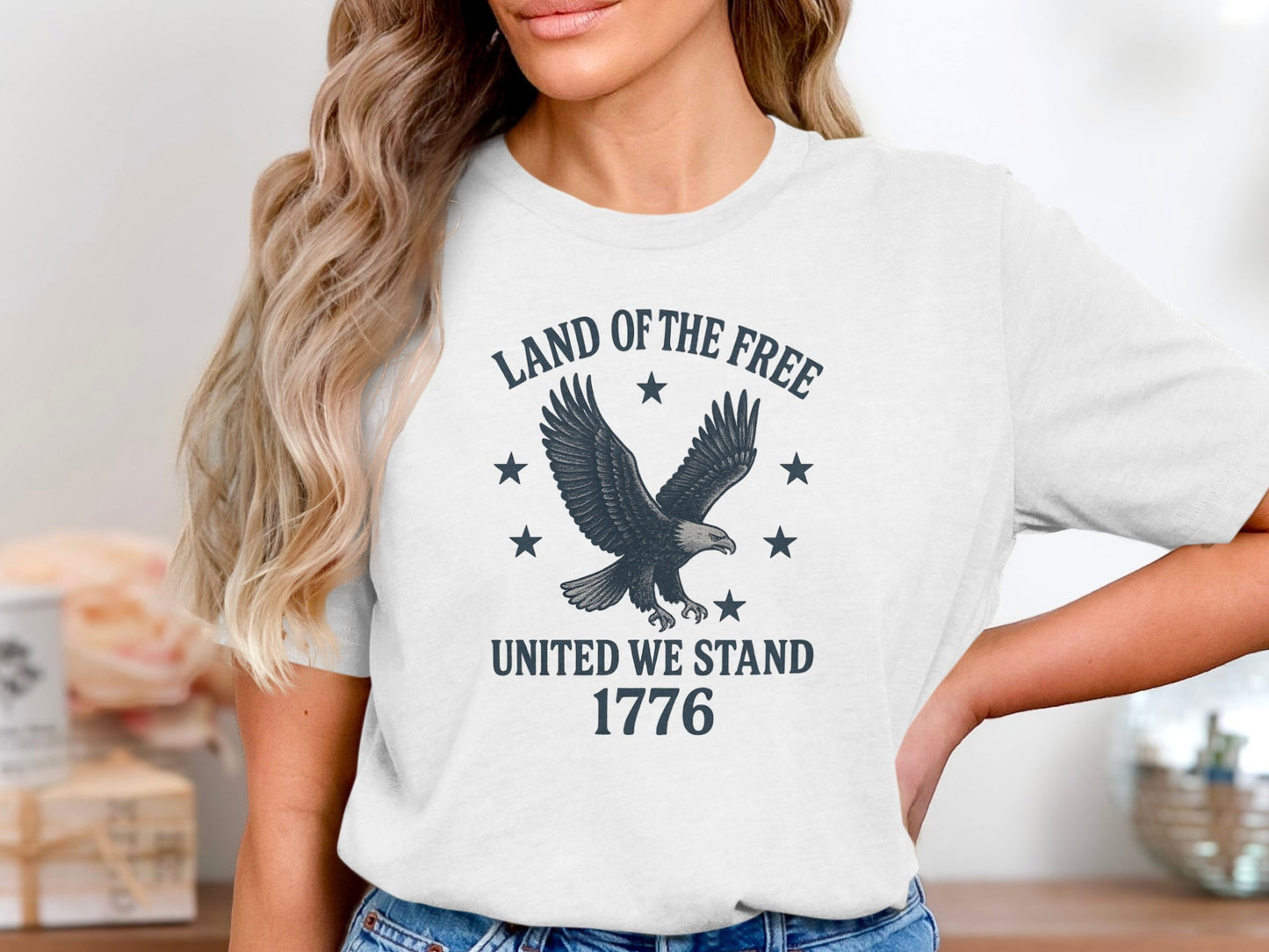 Land of the Free United We Stand 1776 T-shirt product