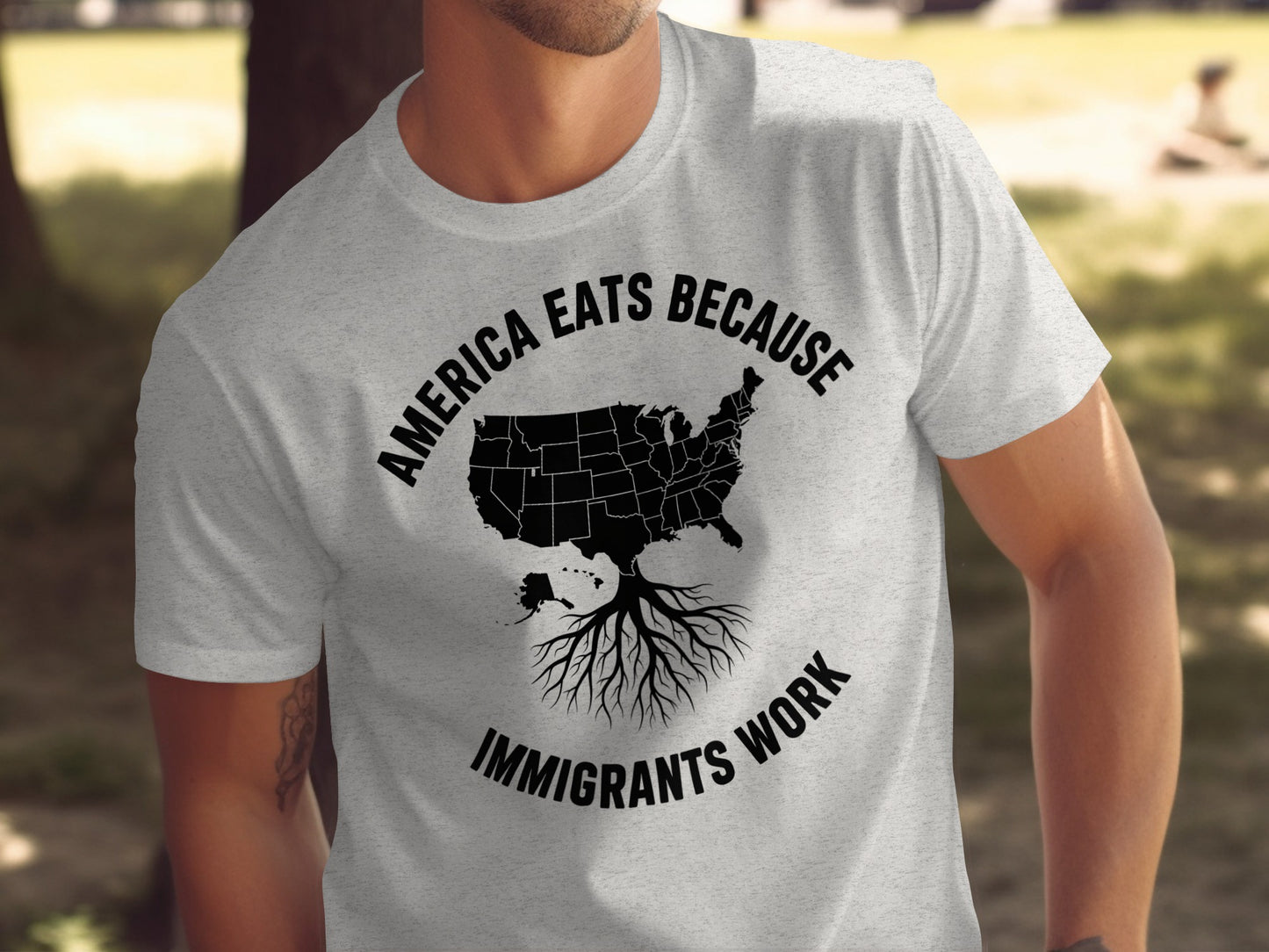 America Eats Because Immigrants Work T-shirt product type