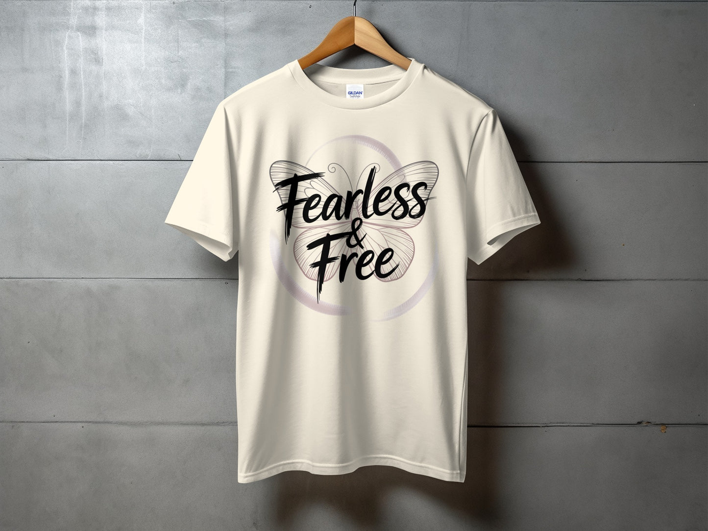 Fearless and Free Butterfly Graphic T-Shirt product type