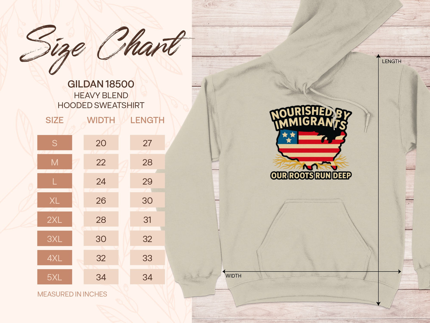Nourished by Immigrants Our Roots Run Deep Hoodie product
