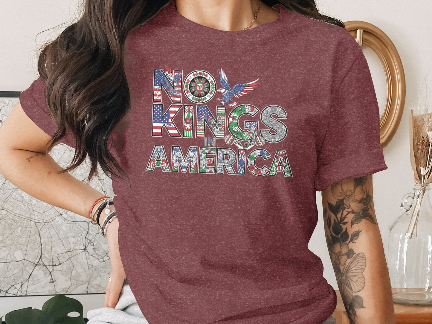 No Kings America Graphic Statement Tee product
