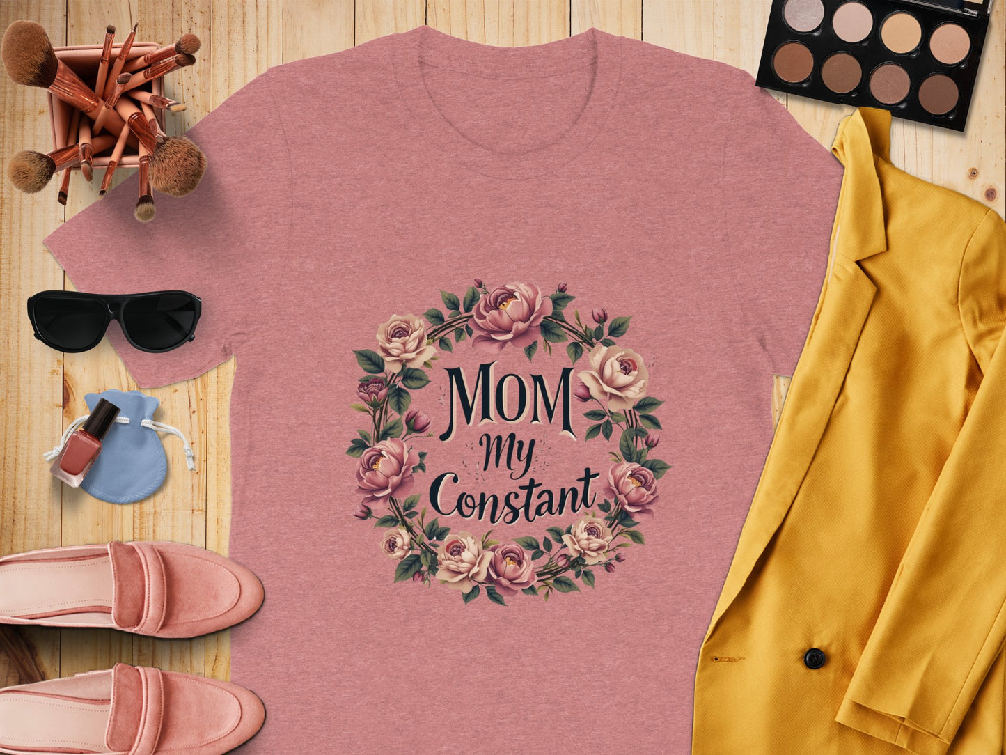 Mom My Constant Floral Design Graphic T-Shirt product