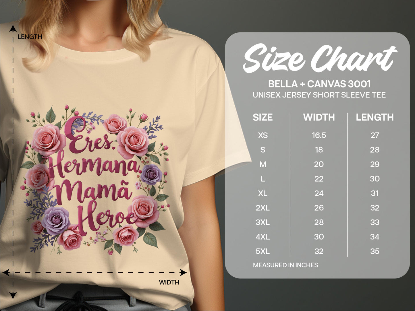 Eres Hermana Mamá Heroe Jersey Short Sleeve Tee product