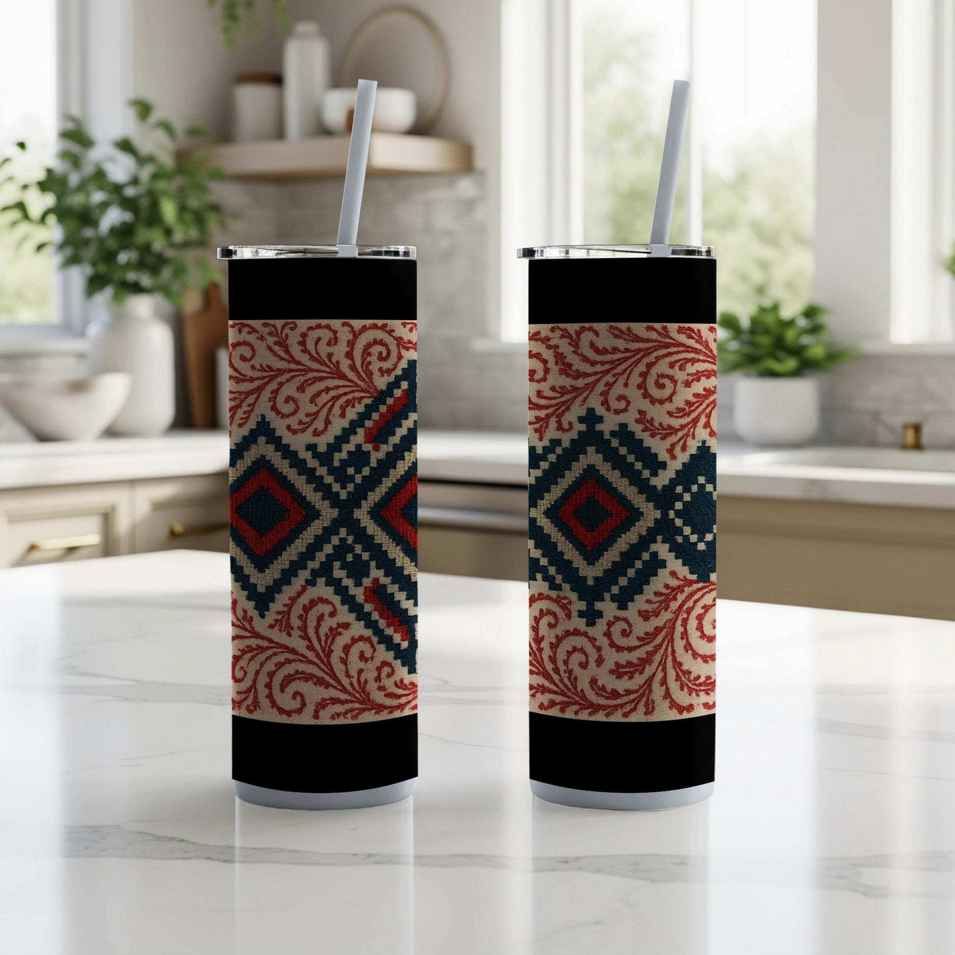 Stylish Patterned Insulated Tumbler Drinkware Product