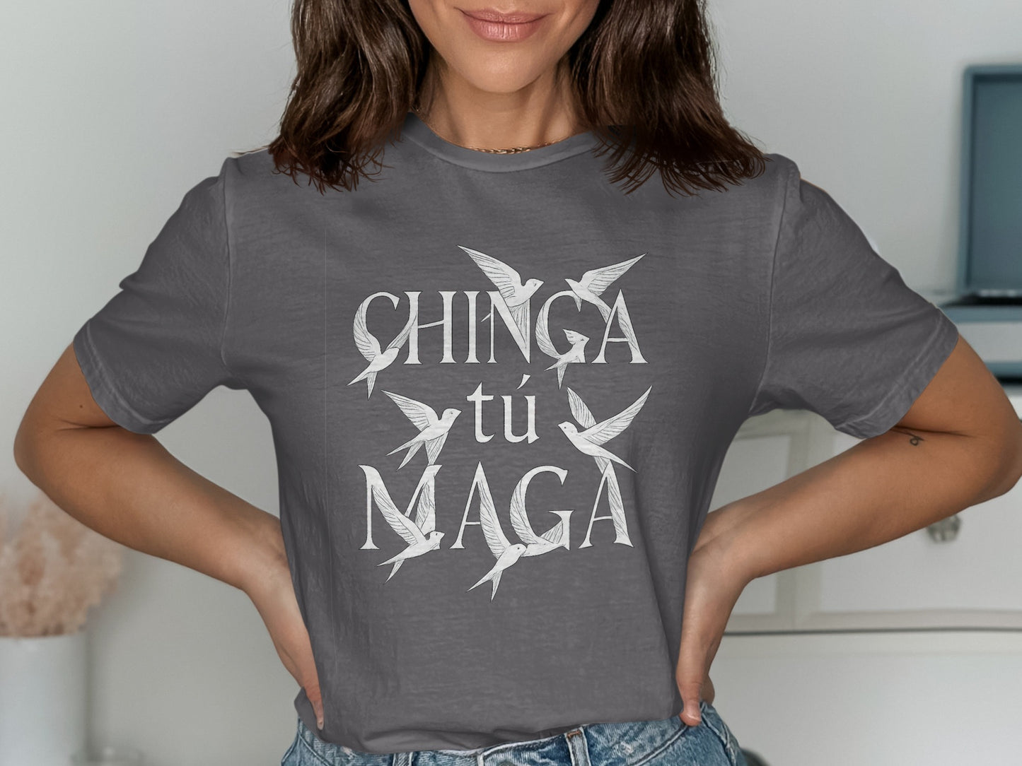 Chinga Tu Maga Graphic Statement T-shirt product type