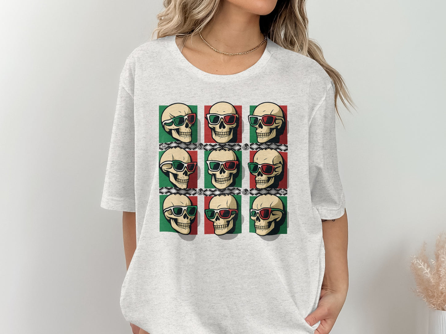 Skull Pop Art Graphic Design T-shirt product