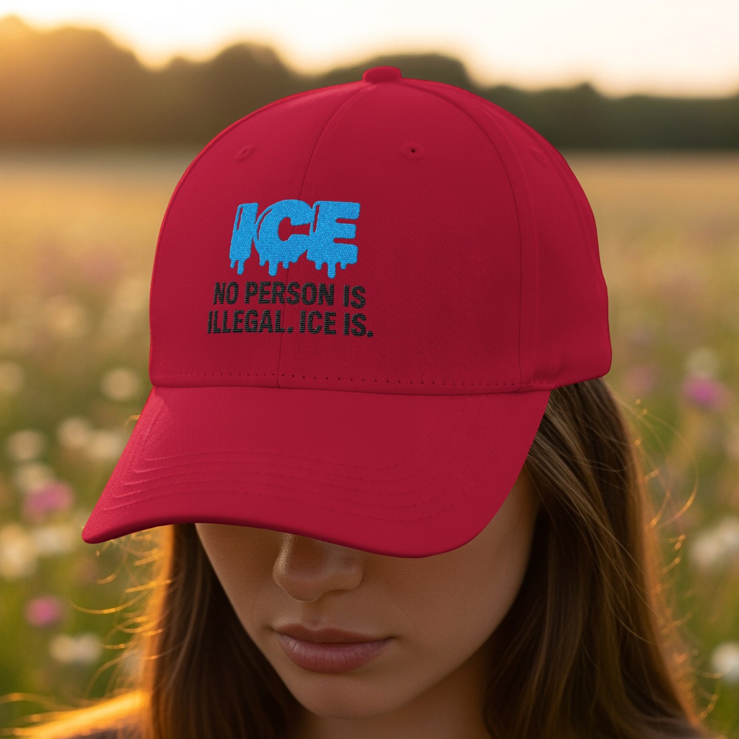 ICE No Person Is Illegal Sayings Hat product