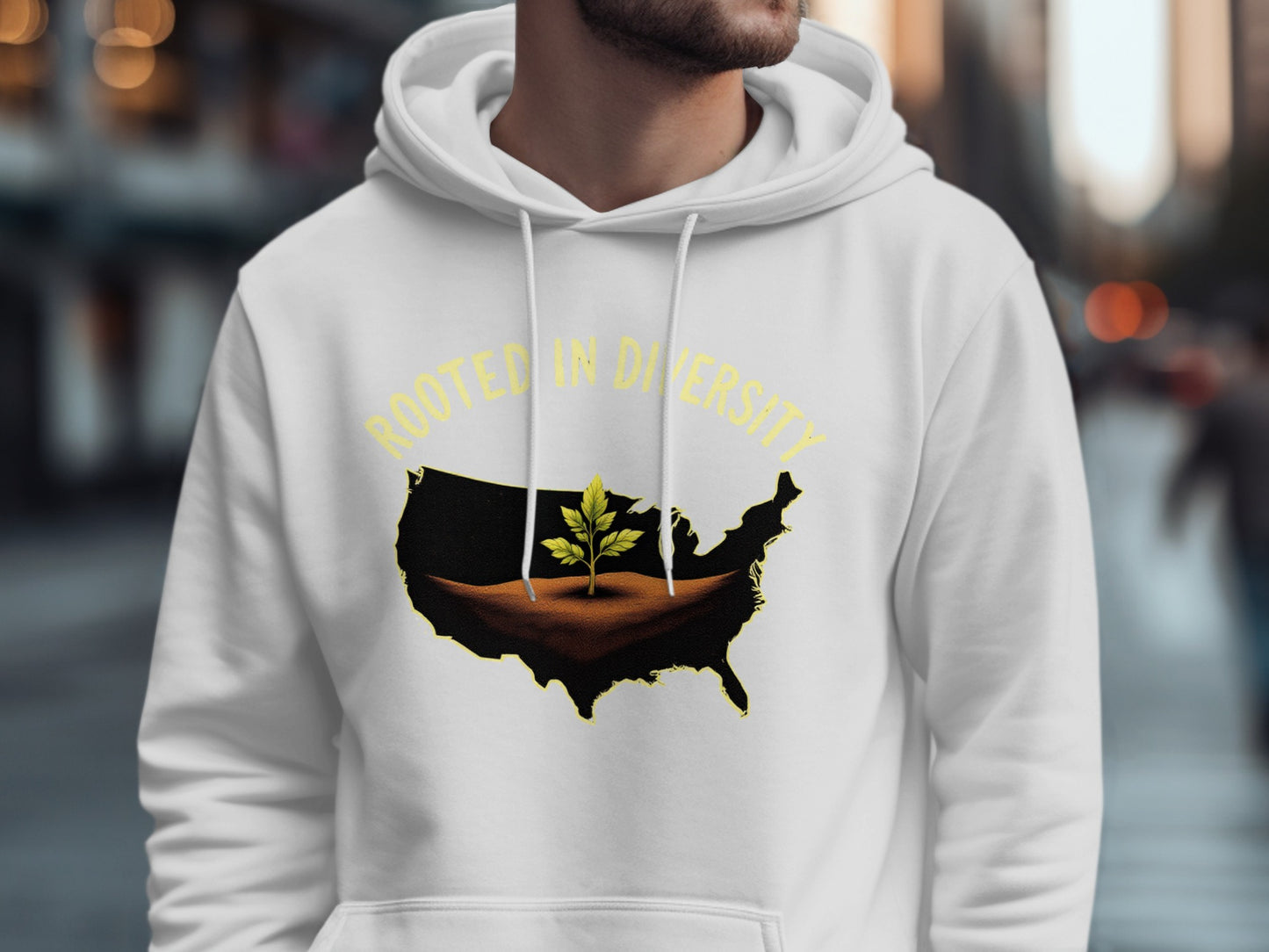 Rooted in Diversity Map Design Unisex Hoodie product