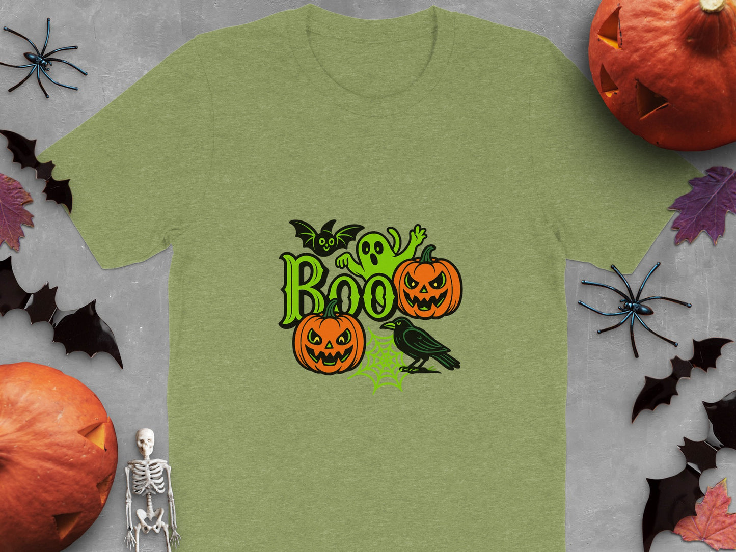 Boo with Pumpkins and Ghost Spooky Halloween product