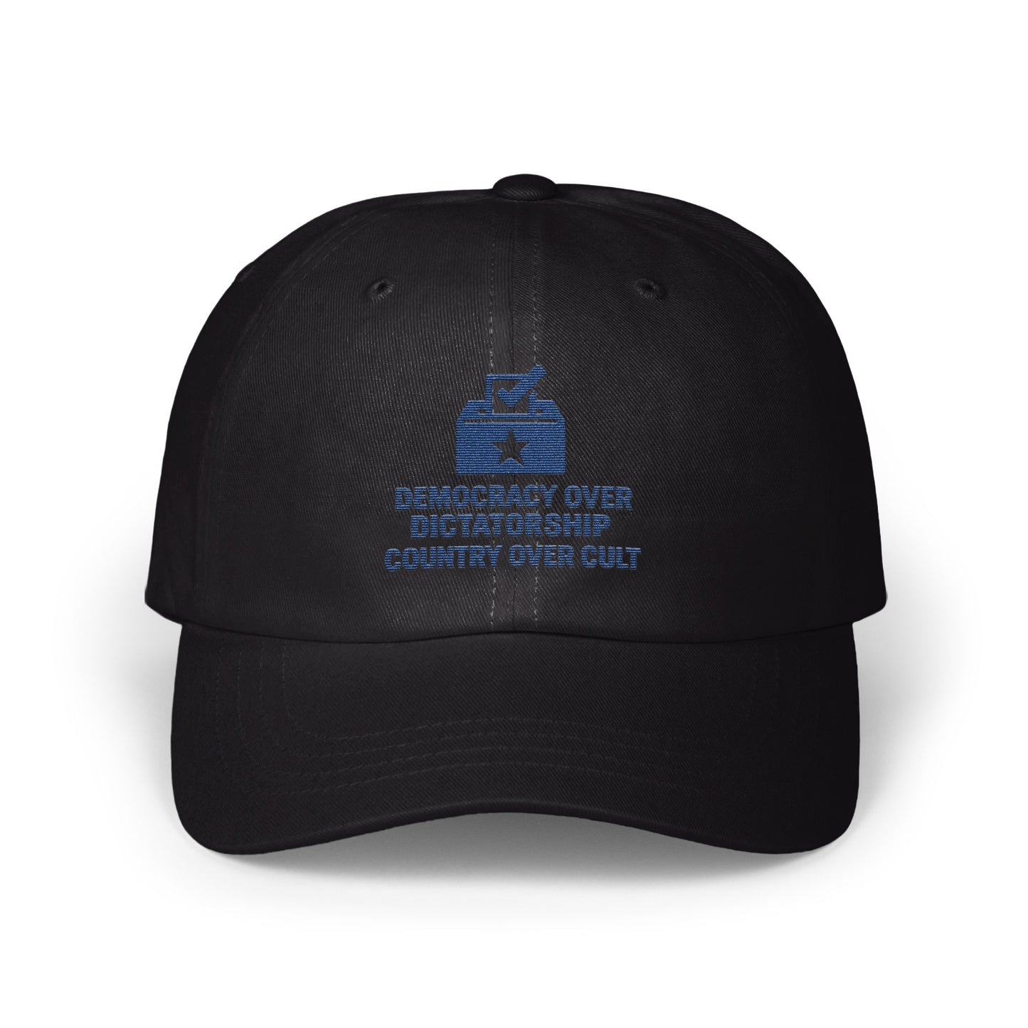 Democracy Over Dictatorship Statement Hat product