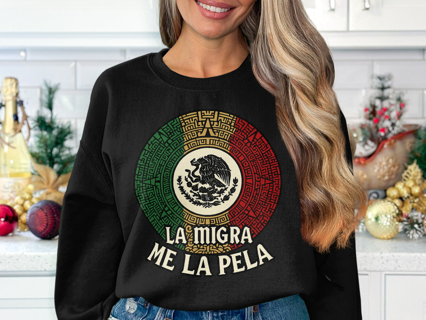 La Migra Me La Pela Graphic Sweatshirt product
