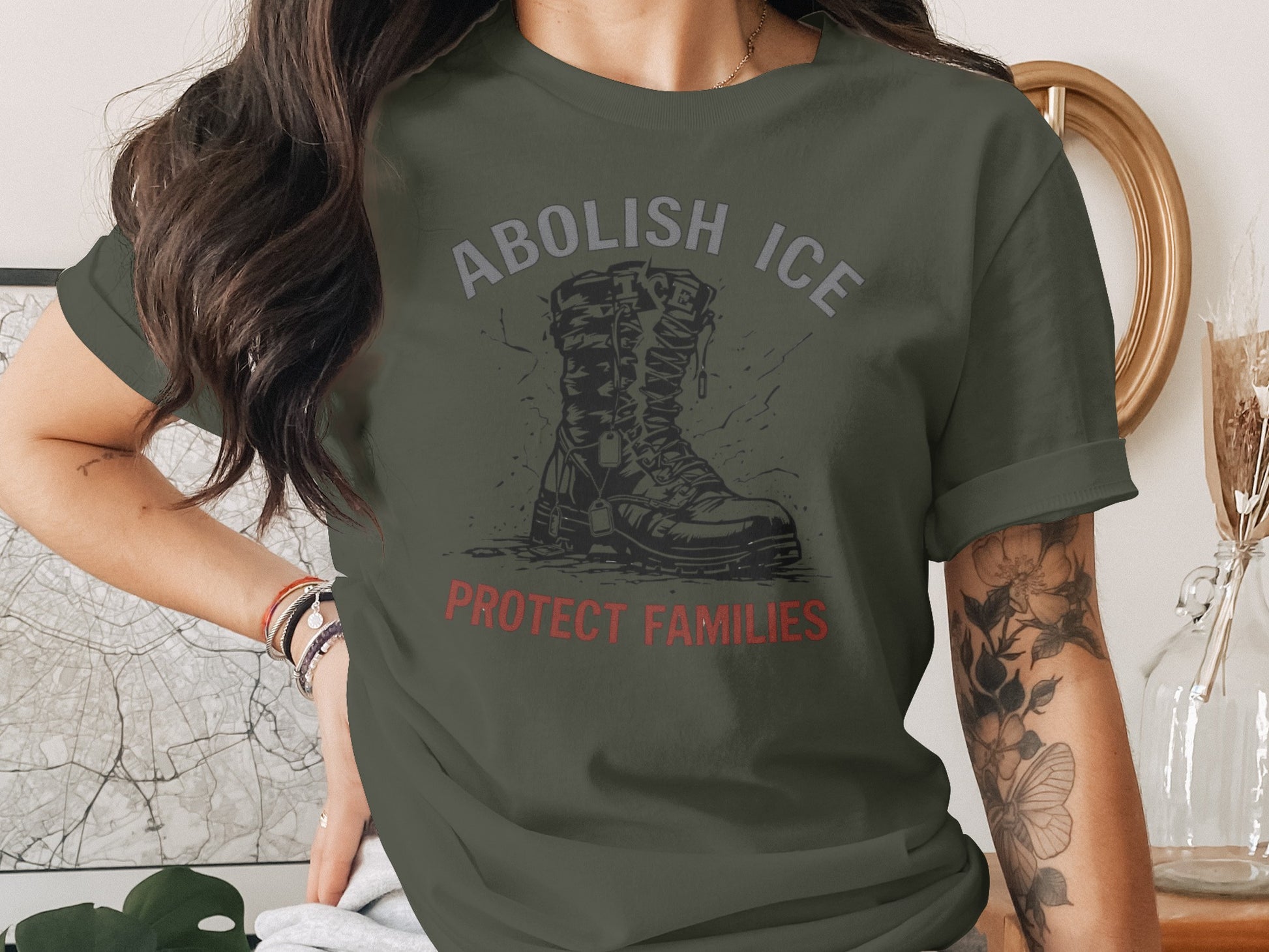 Abolish Ice Protect Families Graphic T-shirt