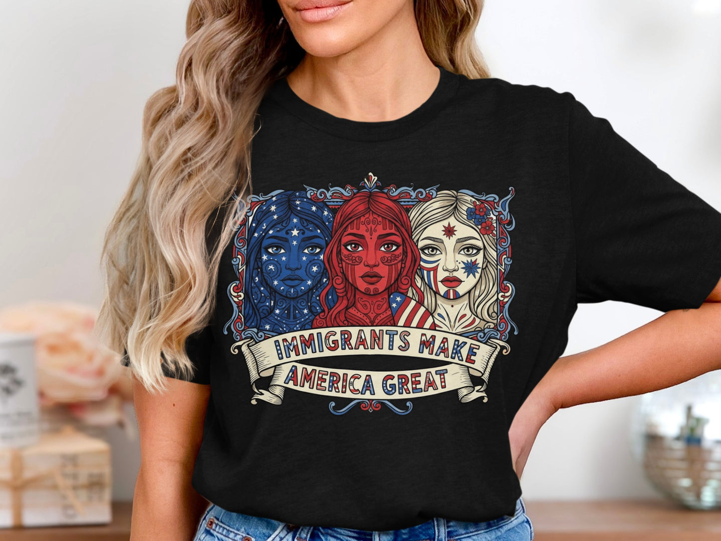 Immigrants Make America Great Graphic T-shirt product type