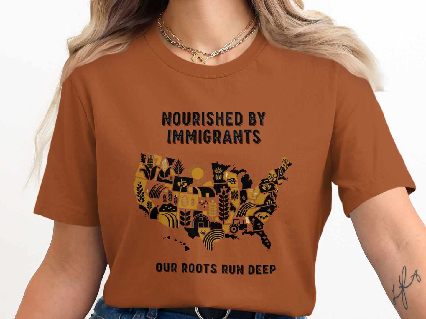 Nourished By Immigrants Our Roots Run Deep product type