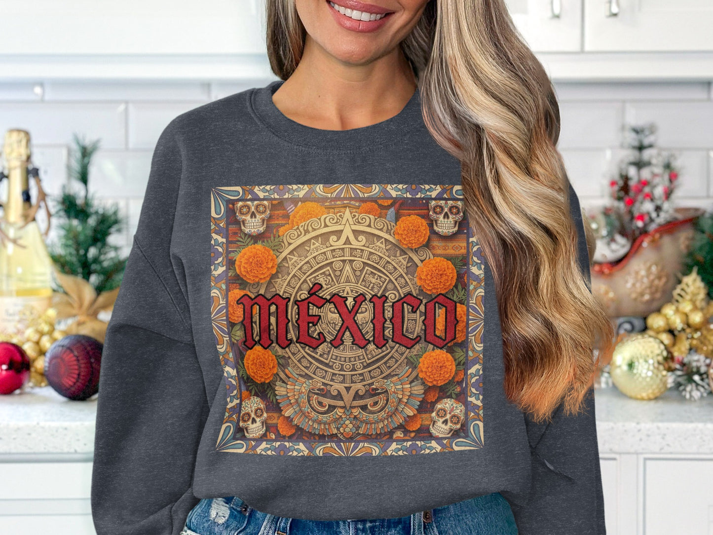 Mexico Aztec Calendar Design Sweatshirt product