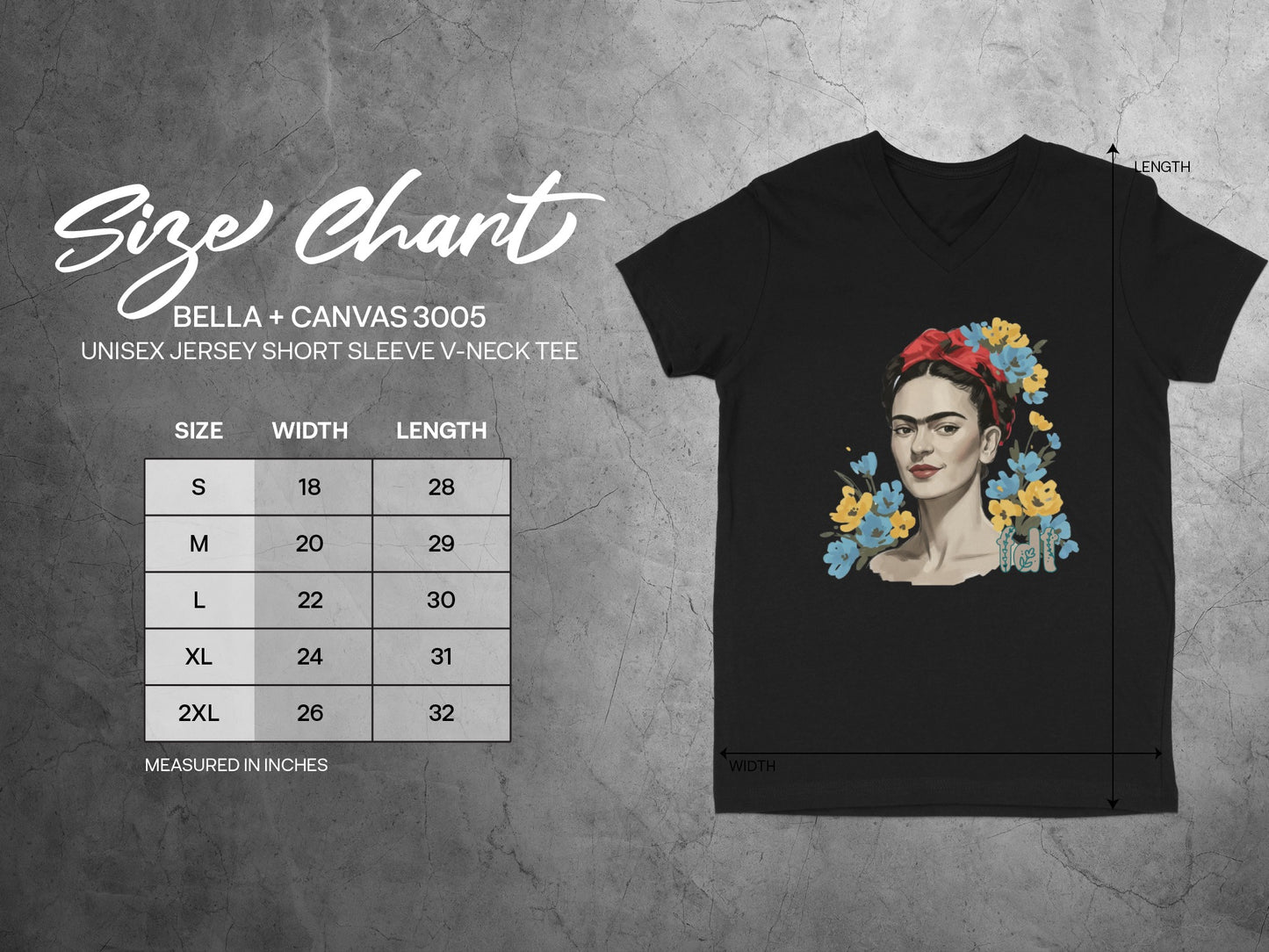 Frida Kahlo Graphic V-Neck T-Shirt product