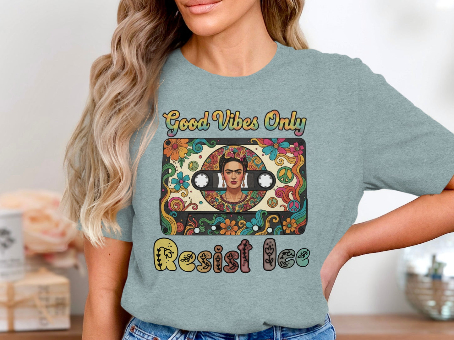 Good Vibes Only Resist Graphic Tee Shirt product type