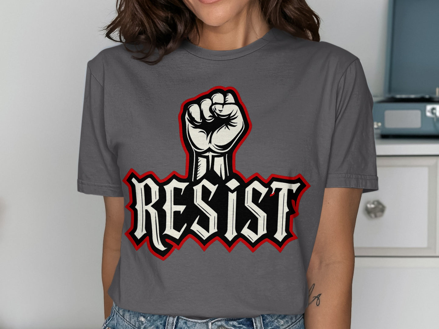 Empowering Resist Graphic Women's T-Shirt Product