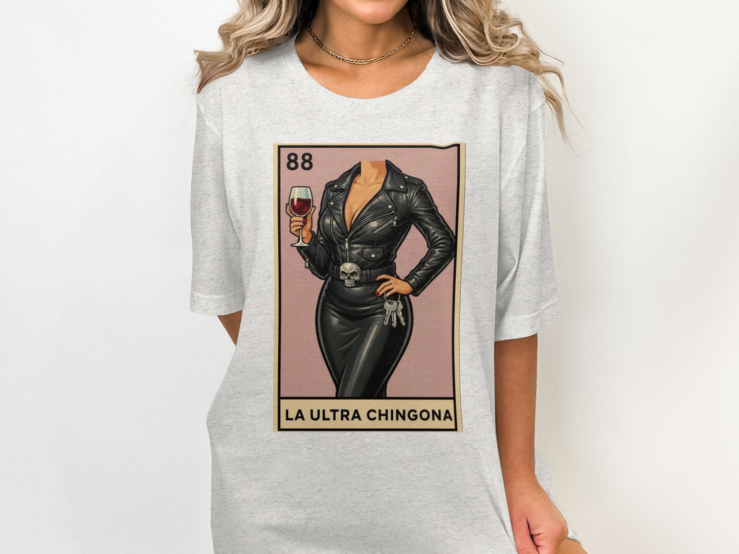 Stylish La Ultra Chingona Graphic Tee Shirt product type