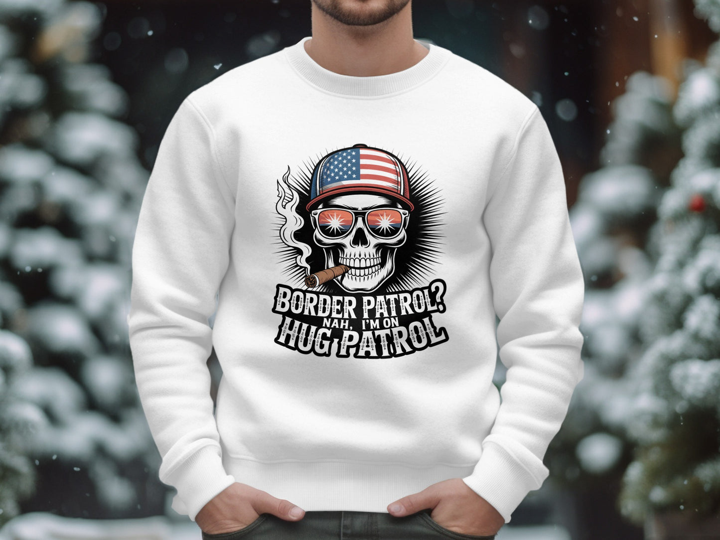 Border Patrol Nah I'm On Hug Patrol Sweatshirt product