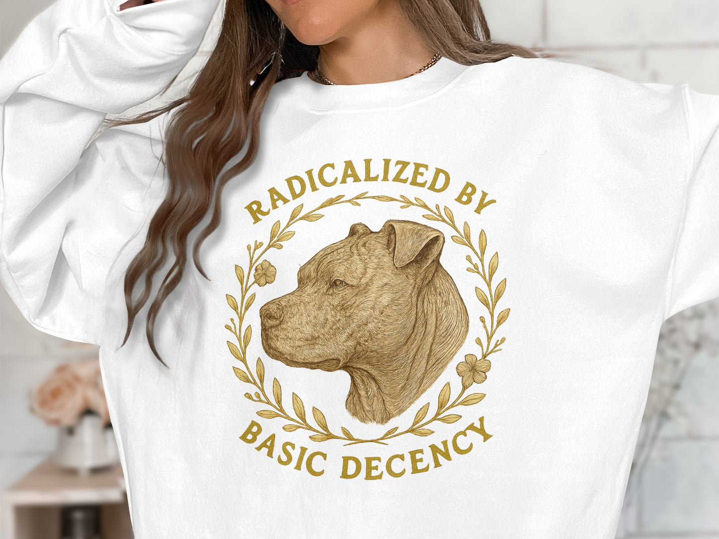 Radicalized by Basic Decency Graphic Shirt product