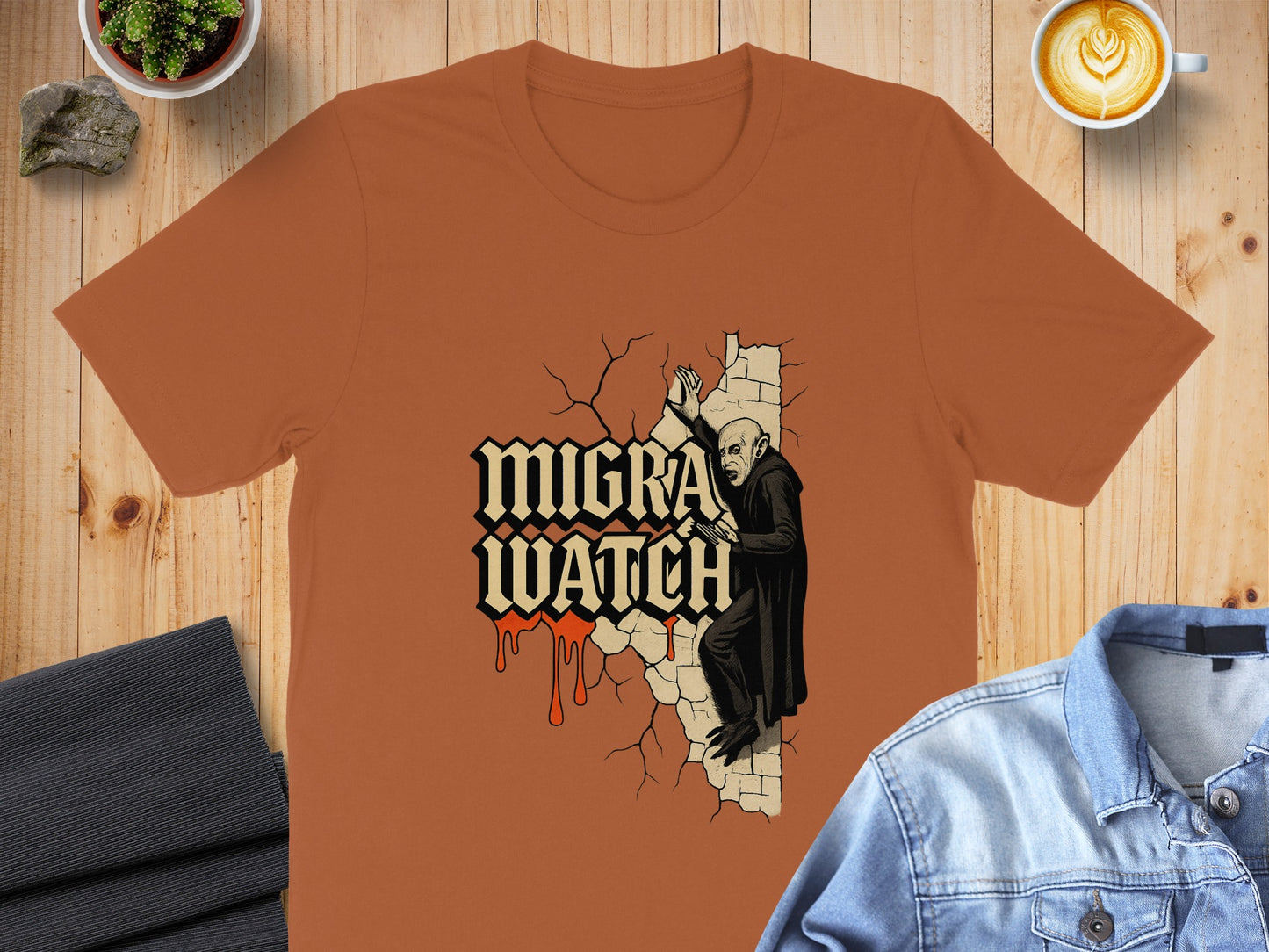 Spooky Migra Watch Halloween Graphic T-Shirt product type