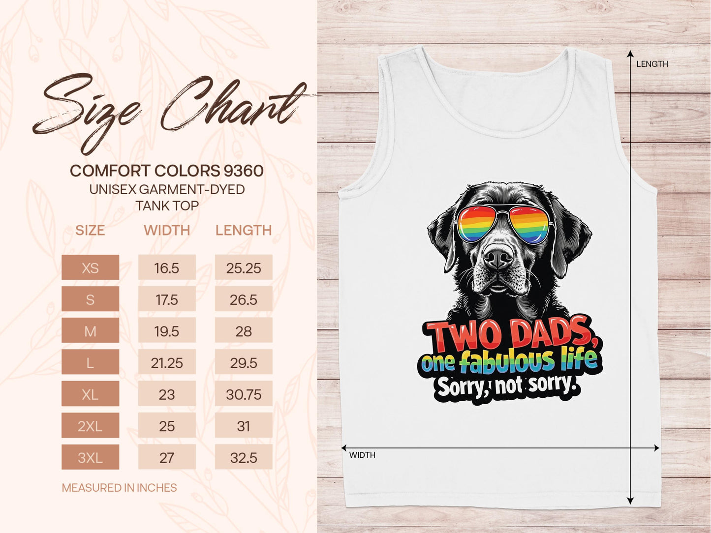 Two Dads One Fabulous Life Sorry Not Sorry Tank Top Product