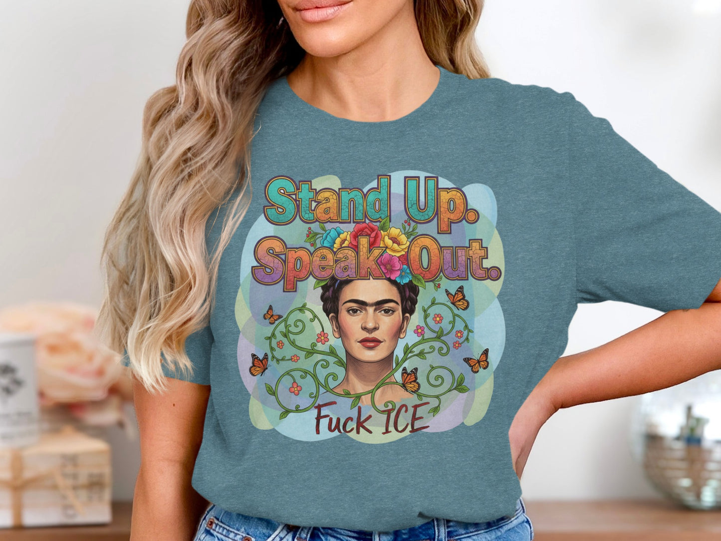 Stand Up Speak Out Fuck ICE Graphic T-shirt product