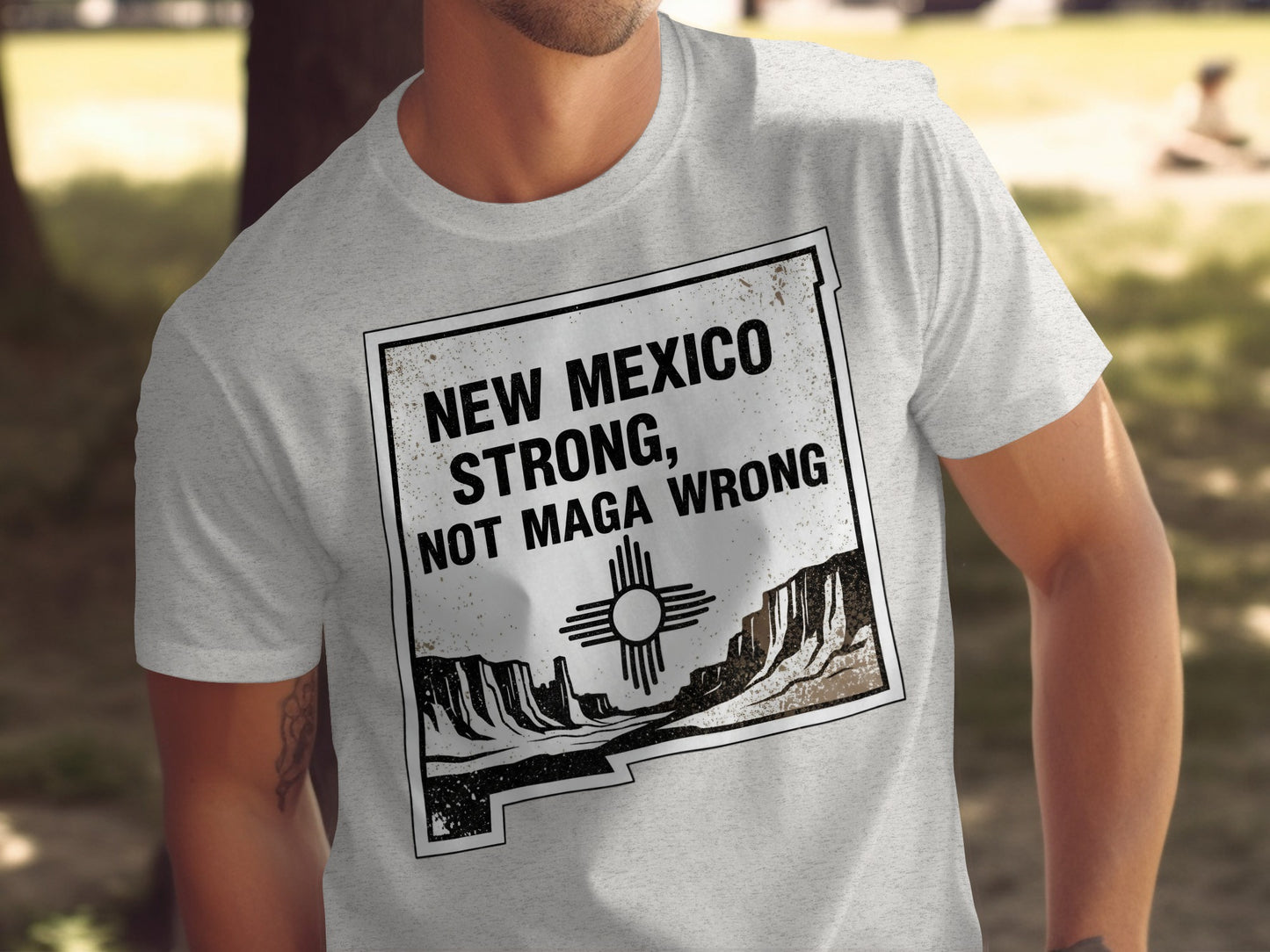New Mexico Strong Not MAGA Wrong Graphic T-shirt product type