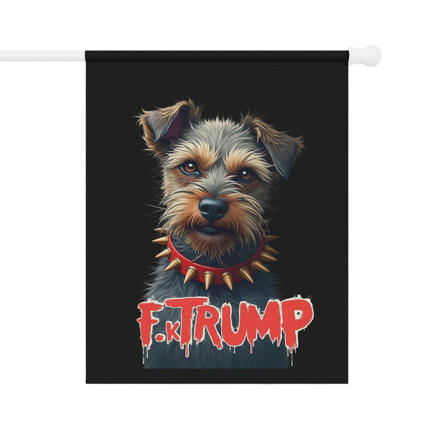 F.K. TRUMP Dog with Spiked Collar Artwork Poster