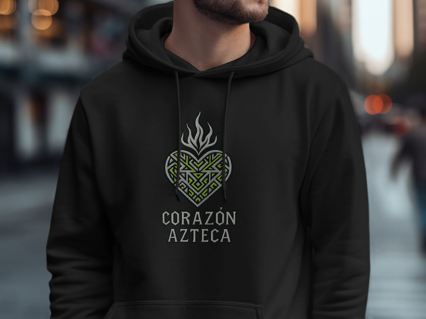Corazón Azteca Graphic Design Hoodie Unique product type
