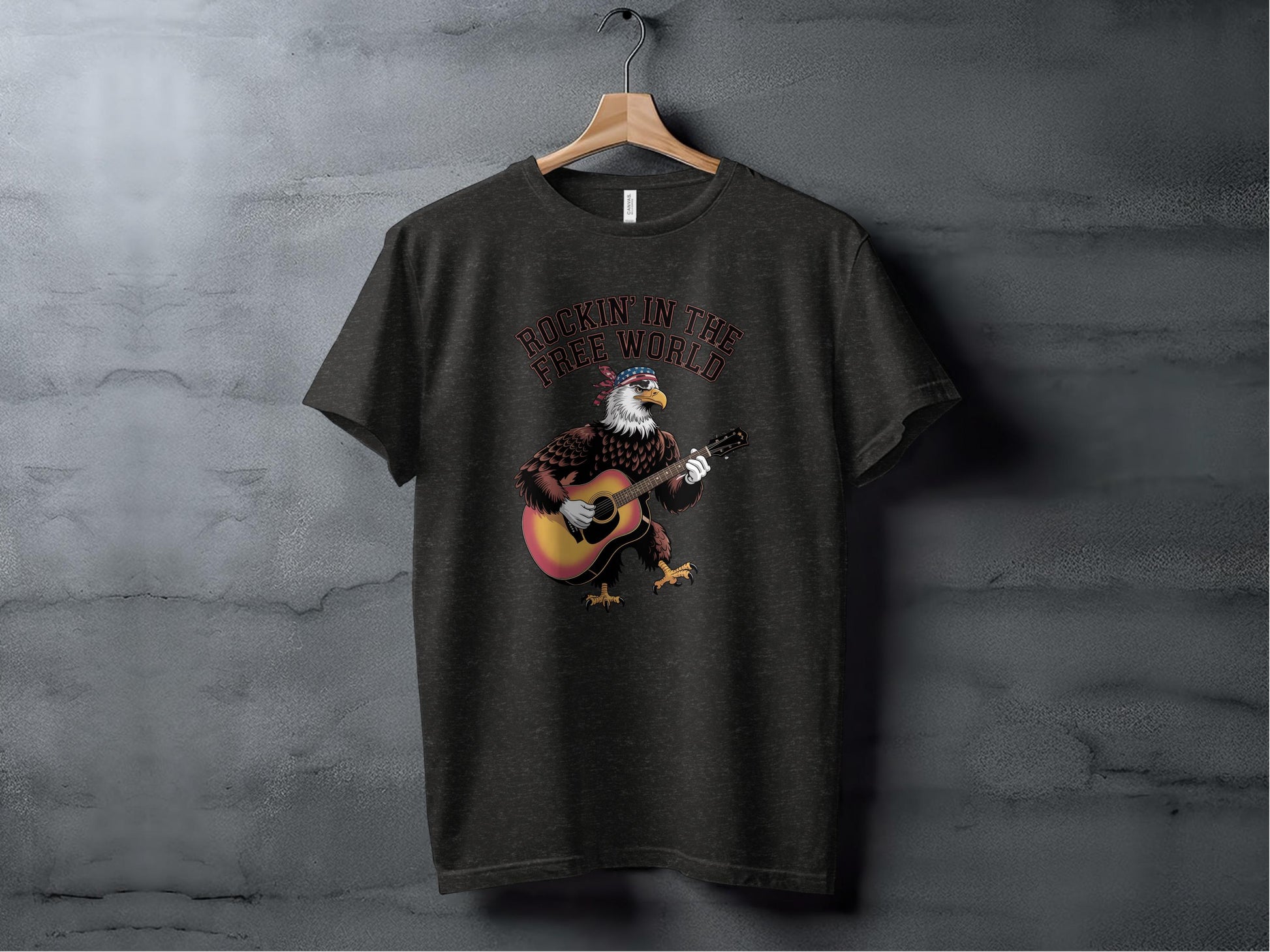 Rockin' In The Free World Eagle Guitar T-Shirt product