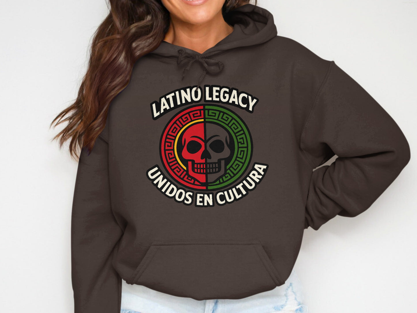 LATINO LEGACY UNIDOS EN CULTURA Skull hoodie product type