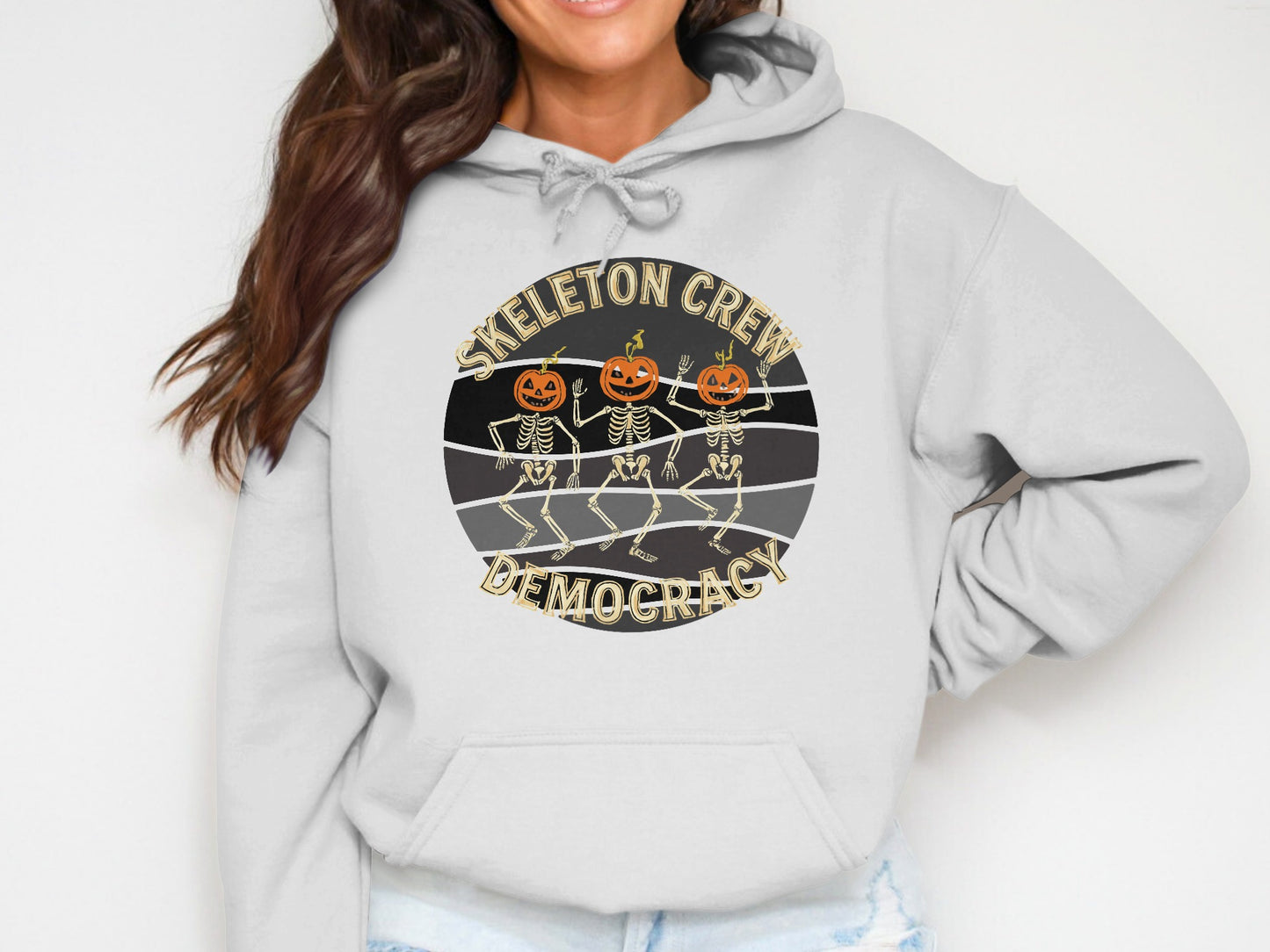 Skeleton Crew Democracy Hoodie Unique Graphic product type