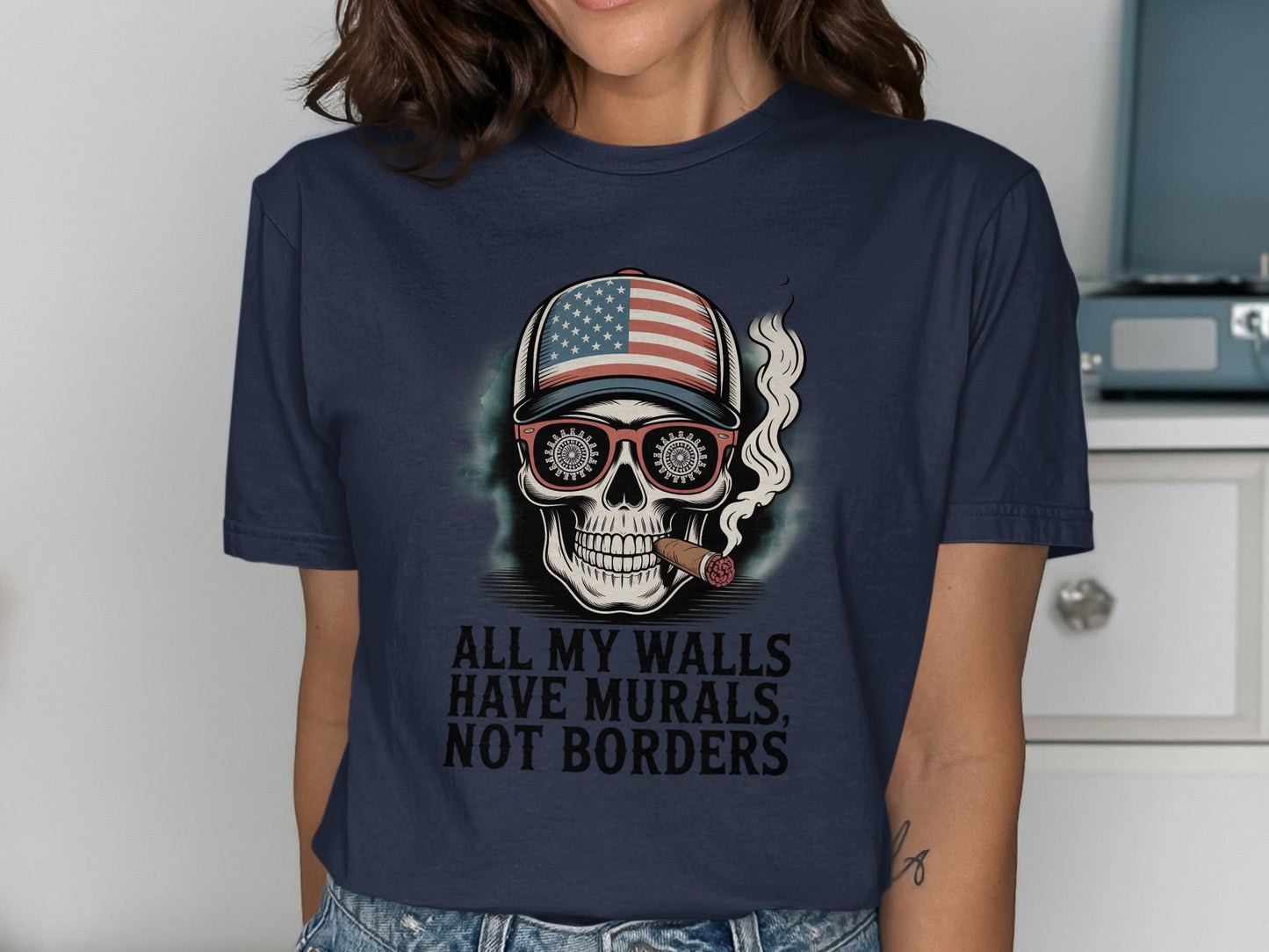 All My Walls Have Murals Not Borders shirt product