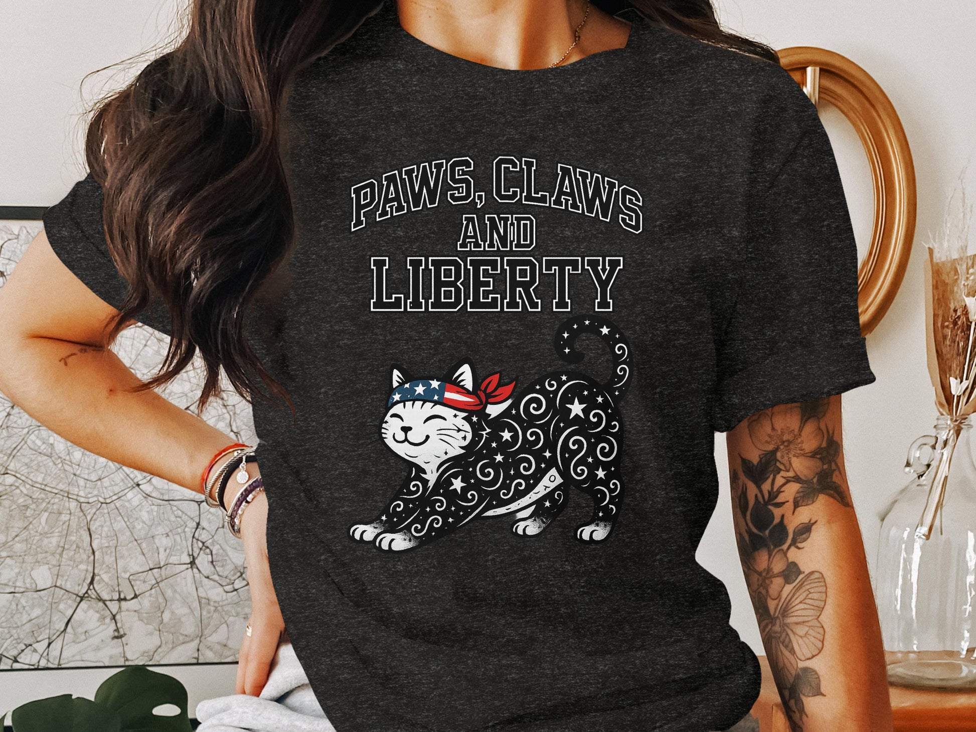 Paws Claws and Liberty Graphic Tee product