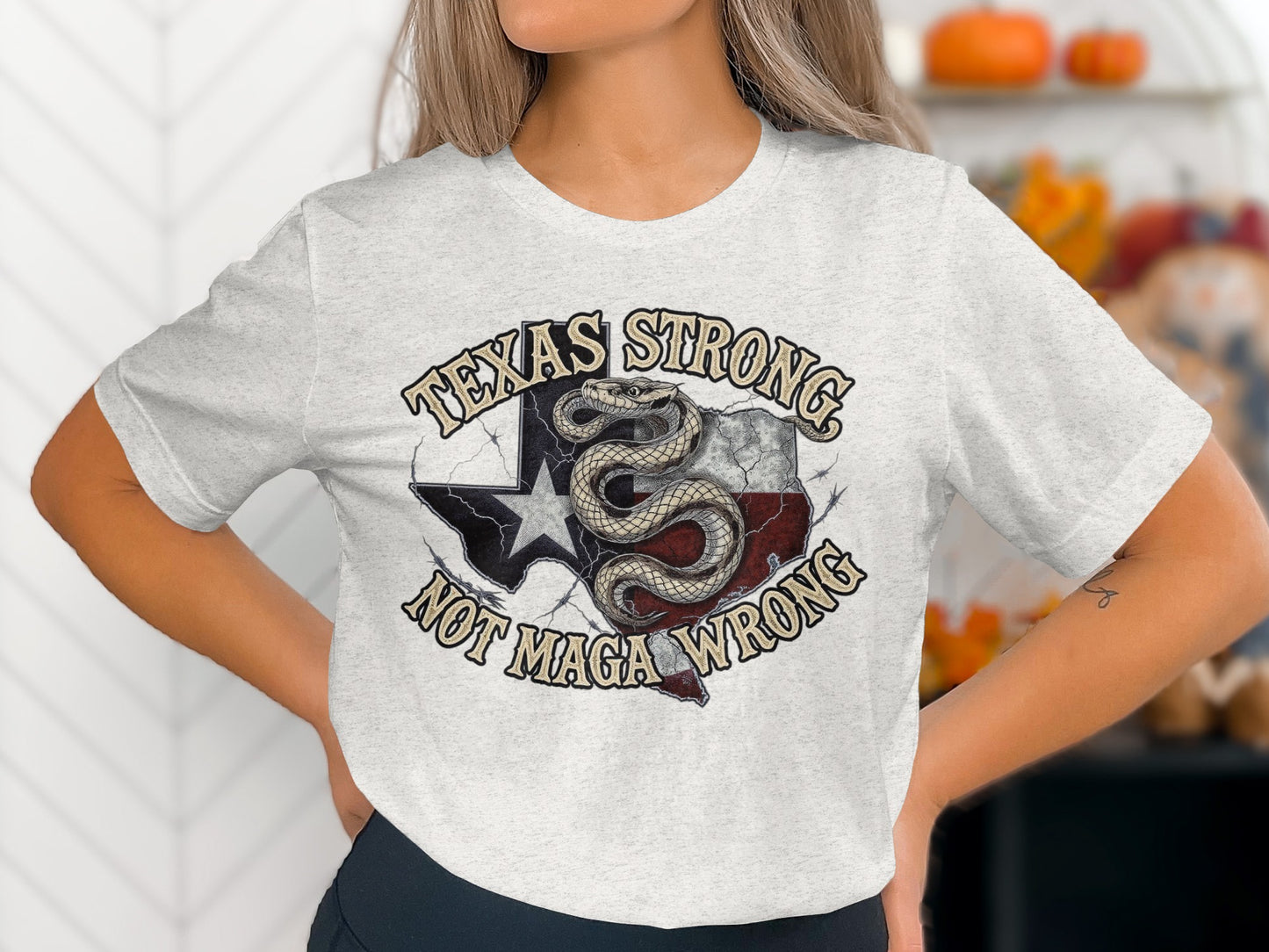 Texas Strong Not Maga Wrong Graphic T-shirt product type