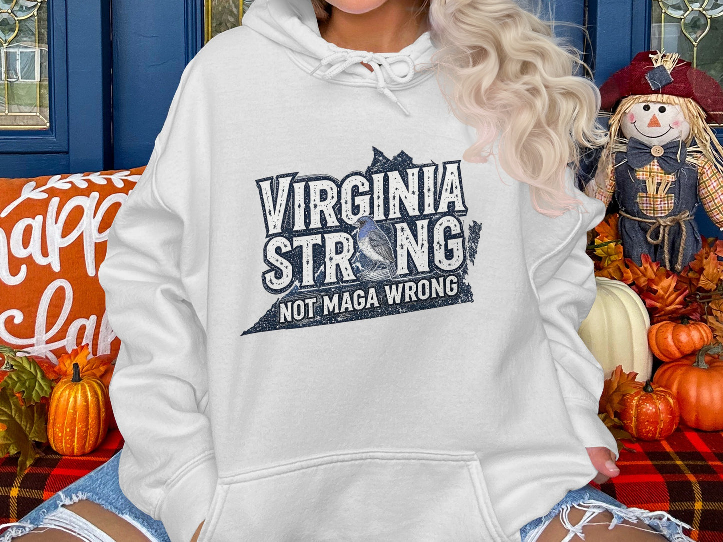 Virginia Strong Not Maga Wrong Hoodie product
