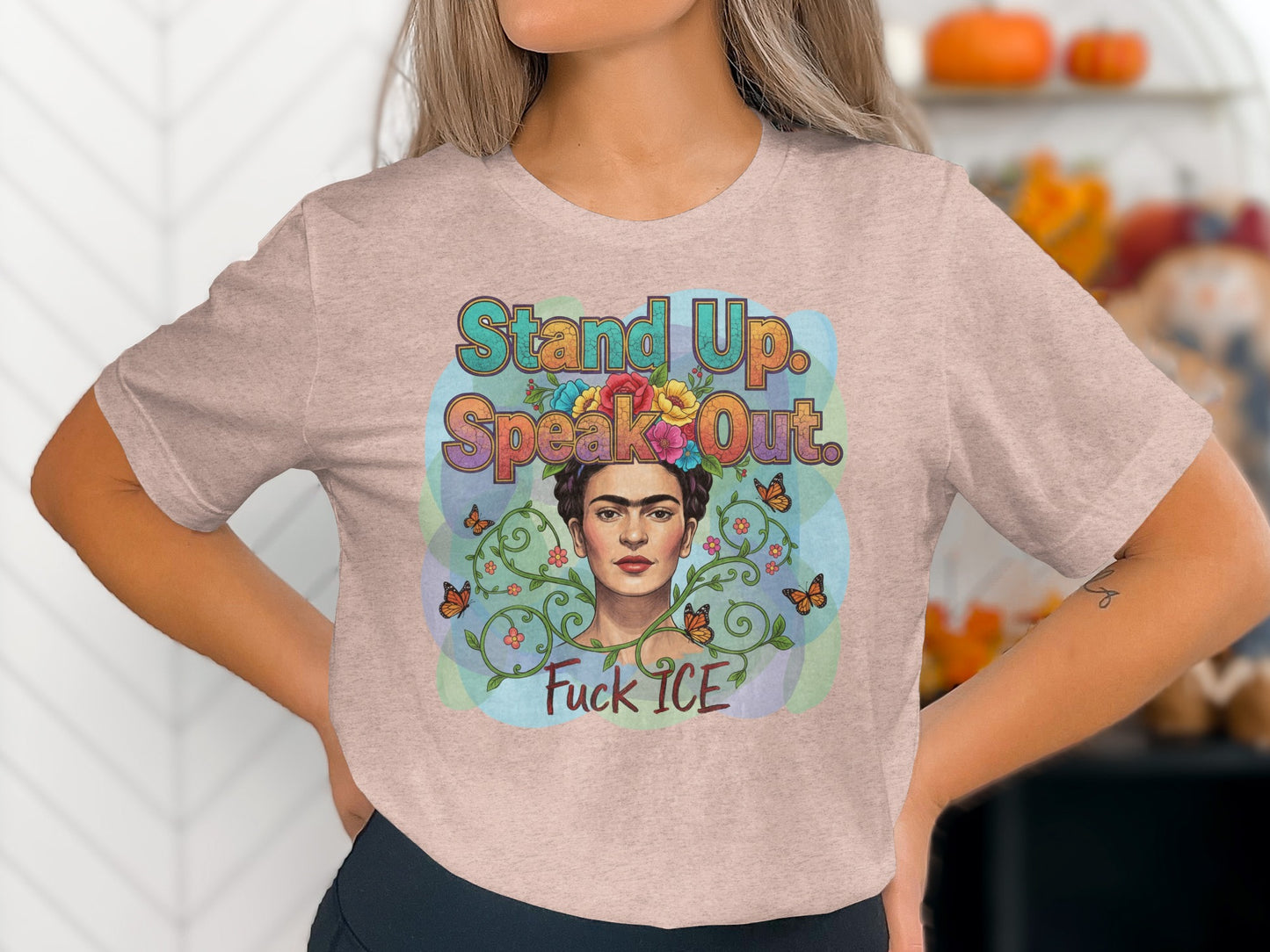 Stand Up Speak Out Fuck ICE Graphic T-Shirt product