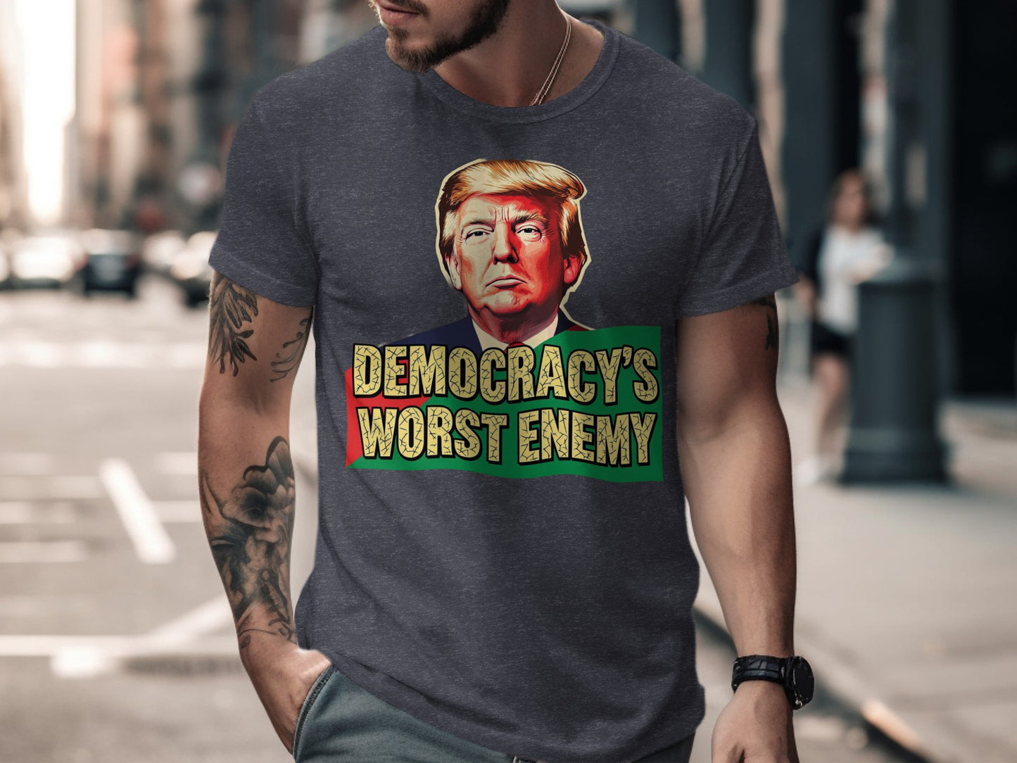 Democracy's Worst Enemy Graphic Print T-shirt product