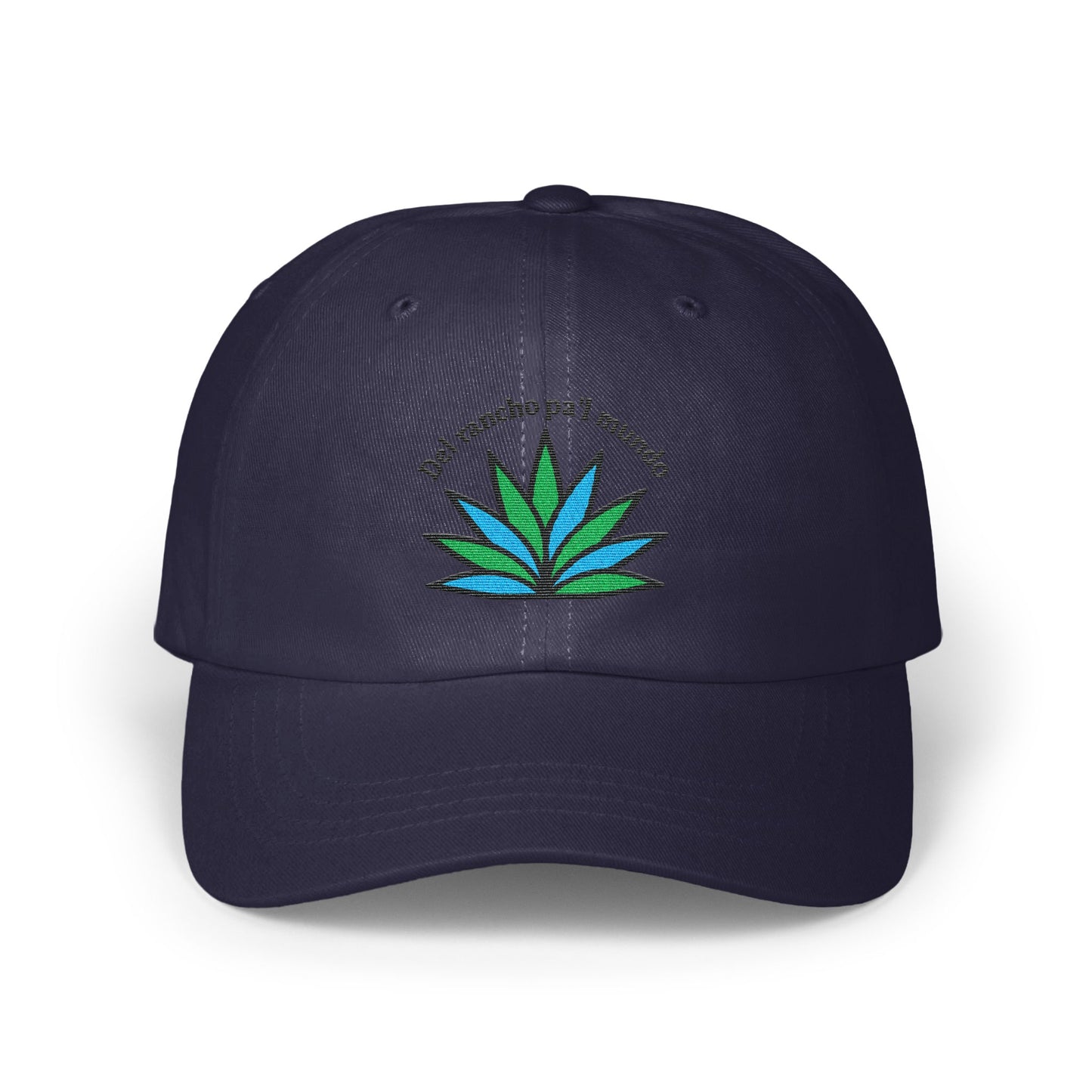 Navy Stylish Hat with Detailed Embroidered Design product