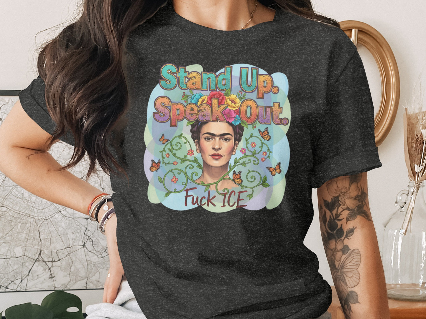 Stand Up Speak Out Fuck ICE Graphic T-Shirt product type