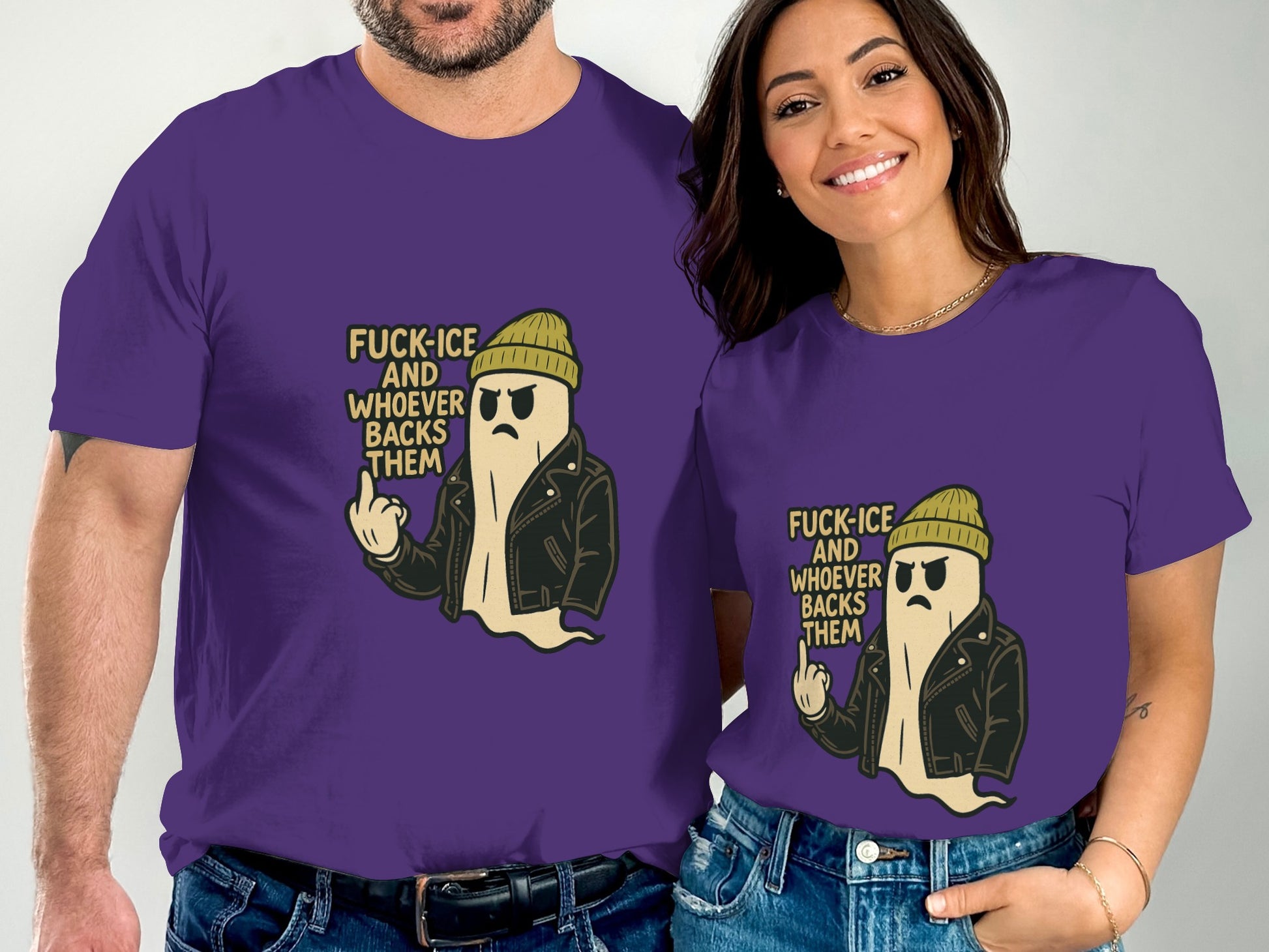 Anti-ICE Statement Graphic Tee Shirt Product