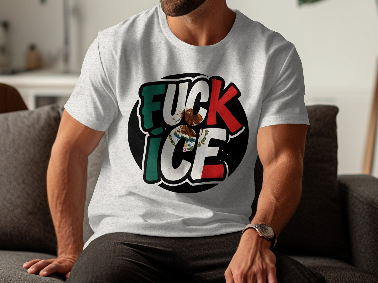 Bold Statement Fuck Ice Graphic T-Shirt product