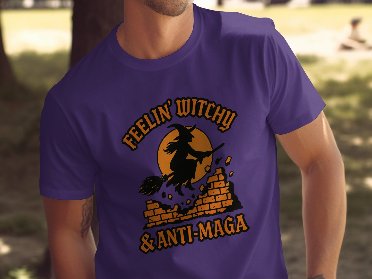 Feelin Witchy Anti Maga Humorous Statement Shirt product