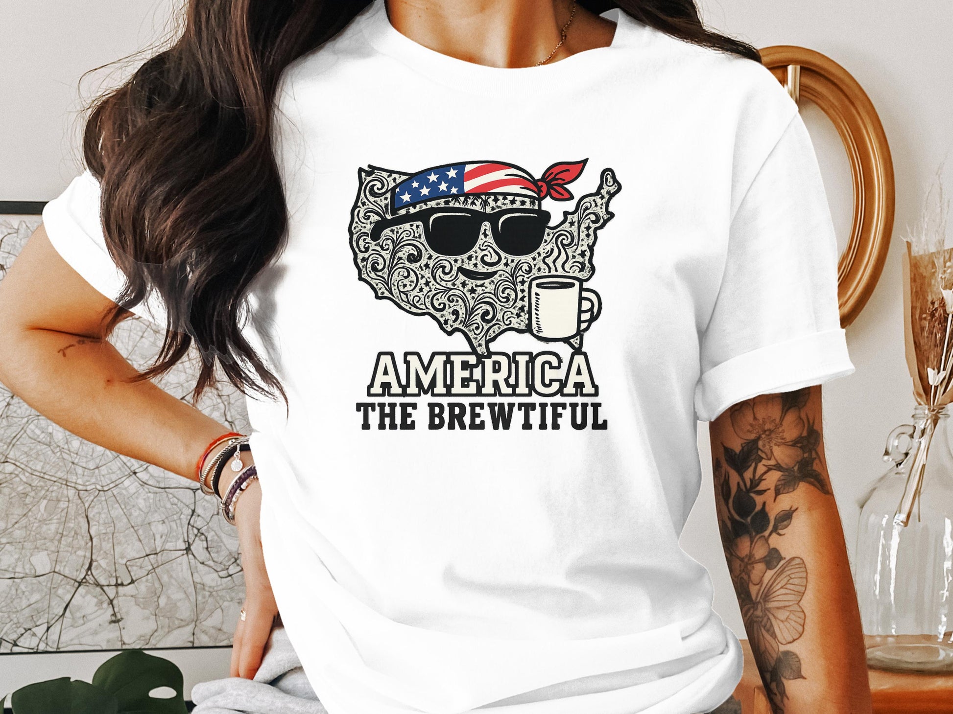 America The Brewtiful Graphic T-Shirt product type