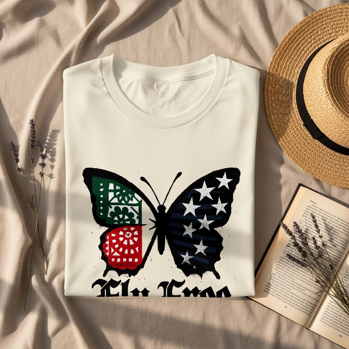 Butterfly Design Shirt with Unique Graphic product