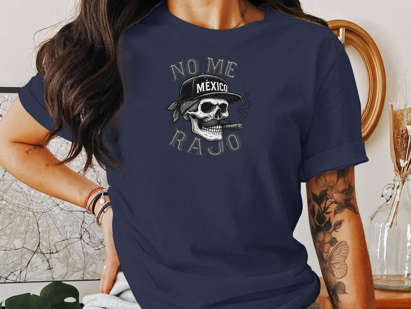 No Me Rajo Skull Graphic Mexico T-Shirt product type