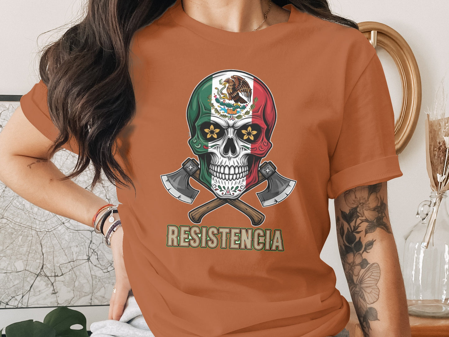 Resistencia Stylish Skull Artwork T-Shirt product